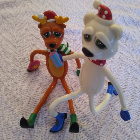 Vintage Bendable Holiday Figures - pack of 4 - Picture 3 of 3